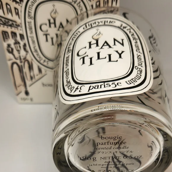 Empty Chantilly Diptyque Cafe Collection candle holder and box - Picture 2 of 2